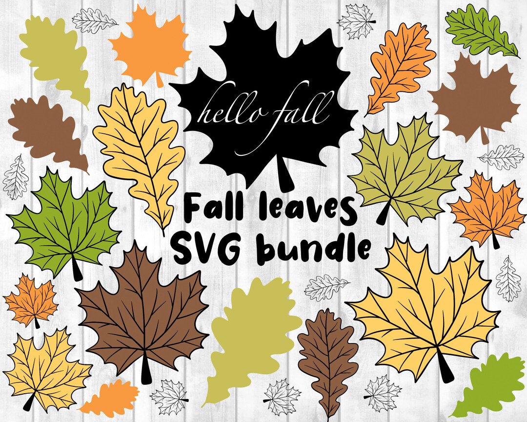 Fall Svg Autumn Svg Fall Leaves Svg Hello Fall Svg Fall - Etsy