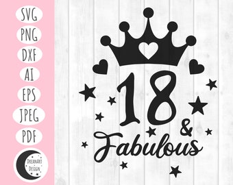 18歳の誕生日 svg、18歳の誕生日、18歳の誕生日 svg、誕生日 svg、誕生日の女の子 svg、誕生日の女王 svg