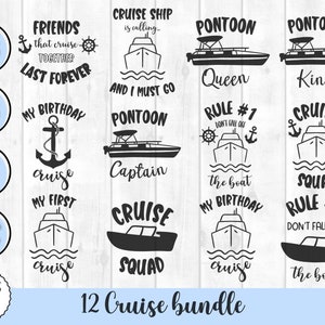 Cruise svg bundle, cruise svg, family cruise svg, boat svg, cruise ship svg, cruise shirts svg, pontoon svg, pontoon captain svg
