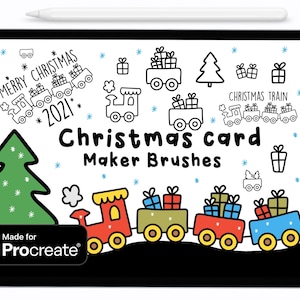 Pinceles procreate Christmas card maker, Procreate brushes, Procreate stamps, Procreate, Procreate christmas, Procreate stamp brushes