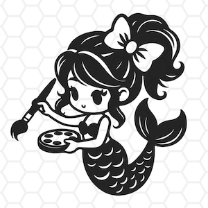 Meerjungfrau svg, Meerjungfrau geschnitten Dateien, Meerjungfrau Clipart, Meerjungfrau Silhouette, Meerjungfrau png, Meerjungfrau geschnitten Dateien für Cricut & Silhouette