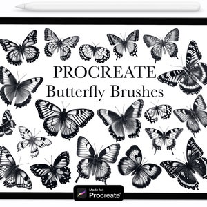 Procreate Schmetterling Bürsten, Procreate Pinsel, Procreate Pinsel, Procreate Pinsel, Procreate Pinsel, Procreate Stempel, Pinsel Procreate