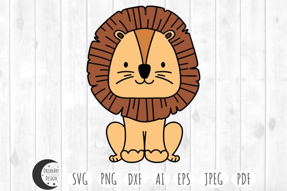 Lion svg, baby lion svg, cute lion svg, animal svg, animal svg files, cute animal svg, lion face svg, baby animal svg, safari animal svg