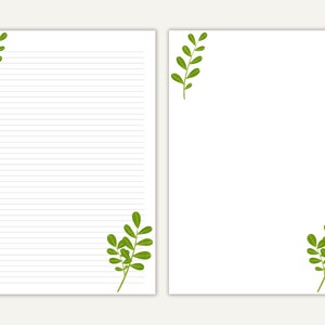 Bloemen afdrukbaar briefpapier, lijnblad, schrijfpapier afdrukbaar, briefschrijfset, lijnblad, afdrukbaar papier, briefschrijfpapier