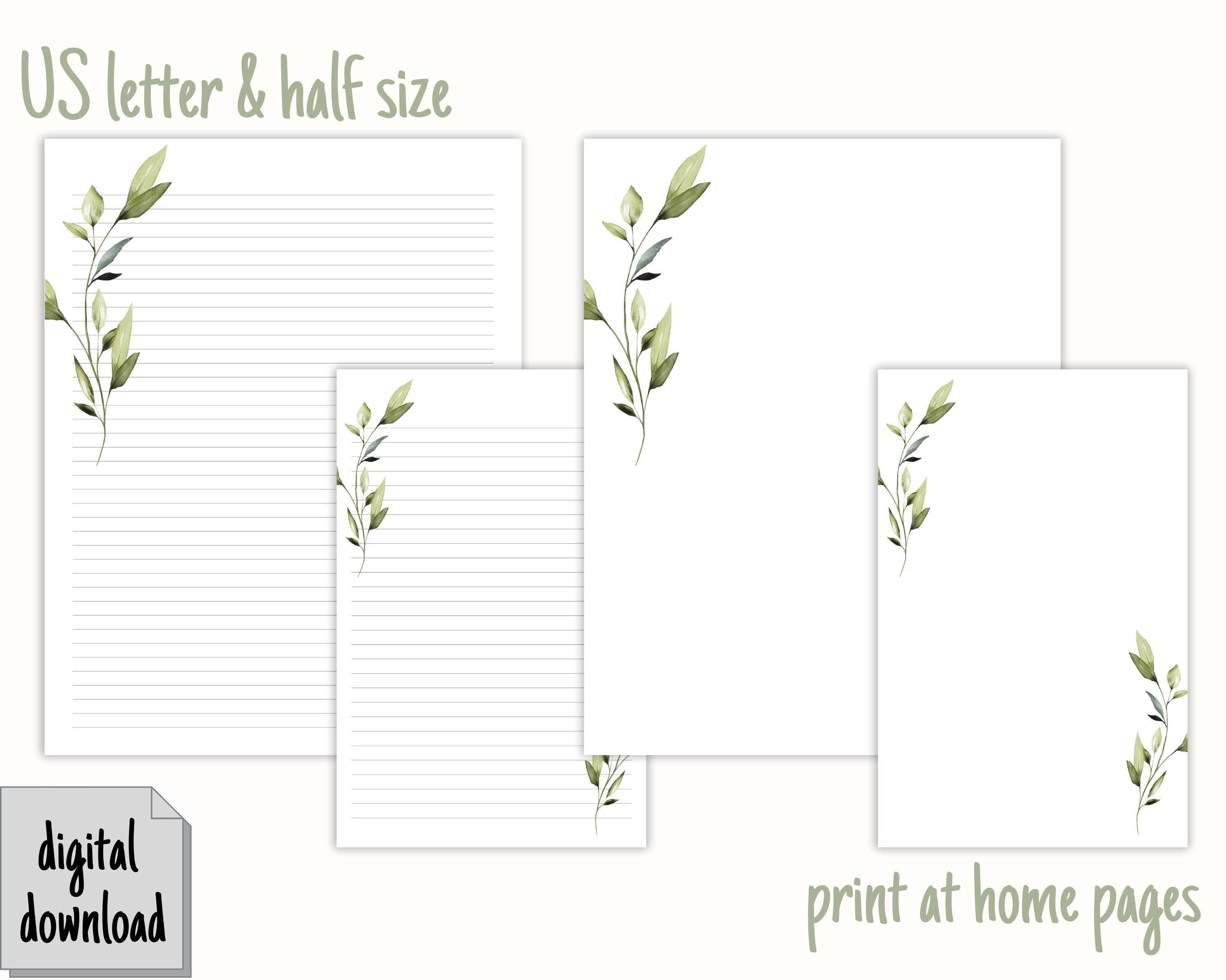 Printable Letter Paper Letter Writing Paper Letter Writing | Etsy Canada
