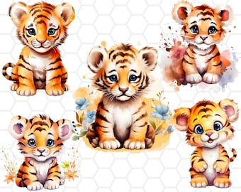 Cute tiger png files for sublimation, tiger clipart, tiger png, tiger sublimation, animal clipart, animal png, cute tiger clipart