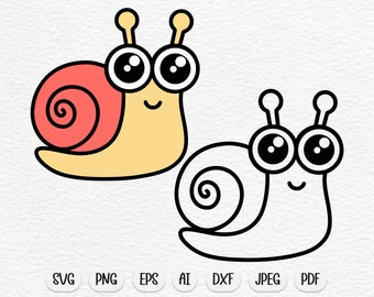 Snail svg, kawaii svg, cute svg, cute snail svg, cute snail svg, baby svg, sublimation designs, animal svg, cartoon svg, cute animal svg