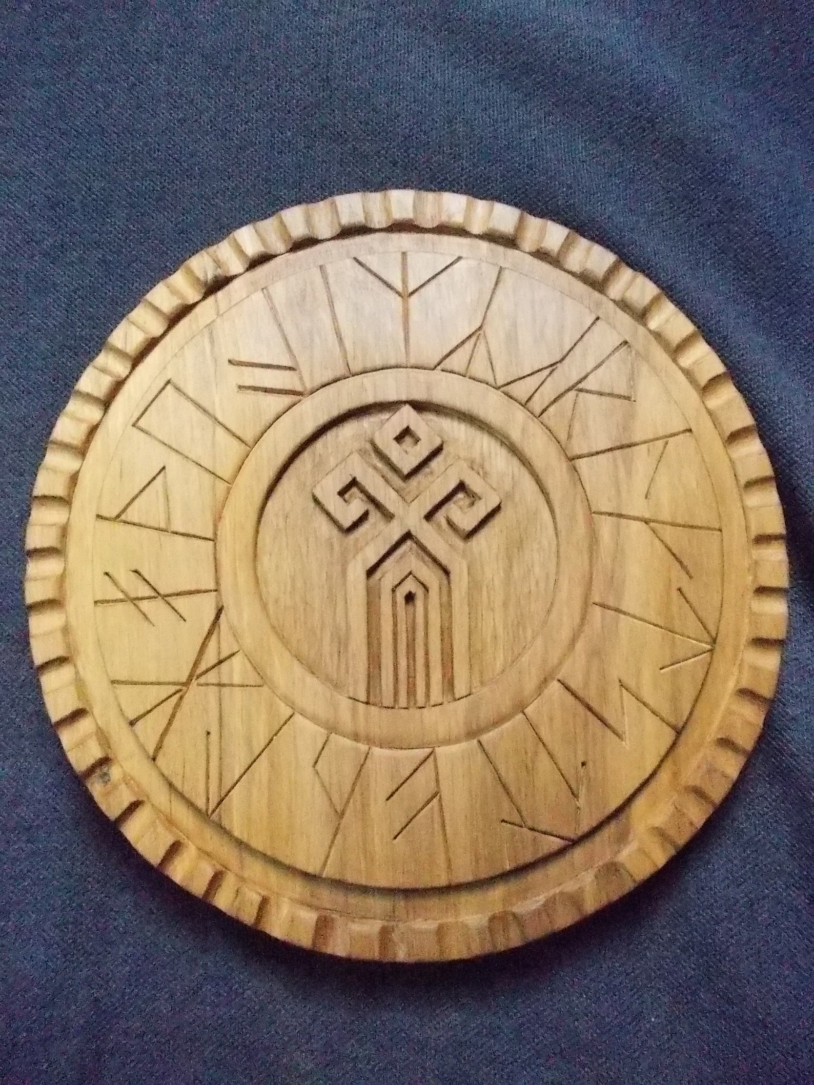 Wooden Plate Viking Altar Viking Decor Viking Art Wall Etsy