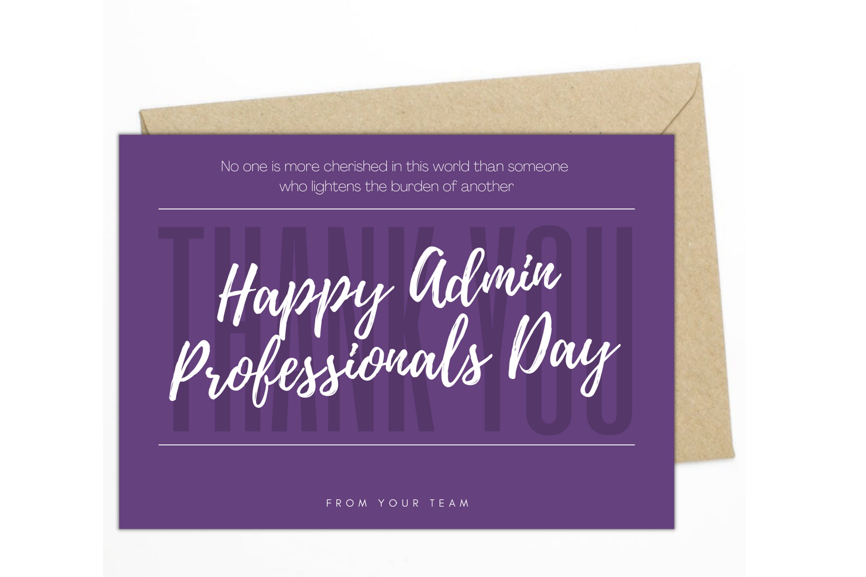 PRINTABLE Administrative Professionals Day Card Employee Etsy