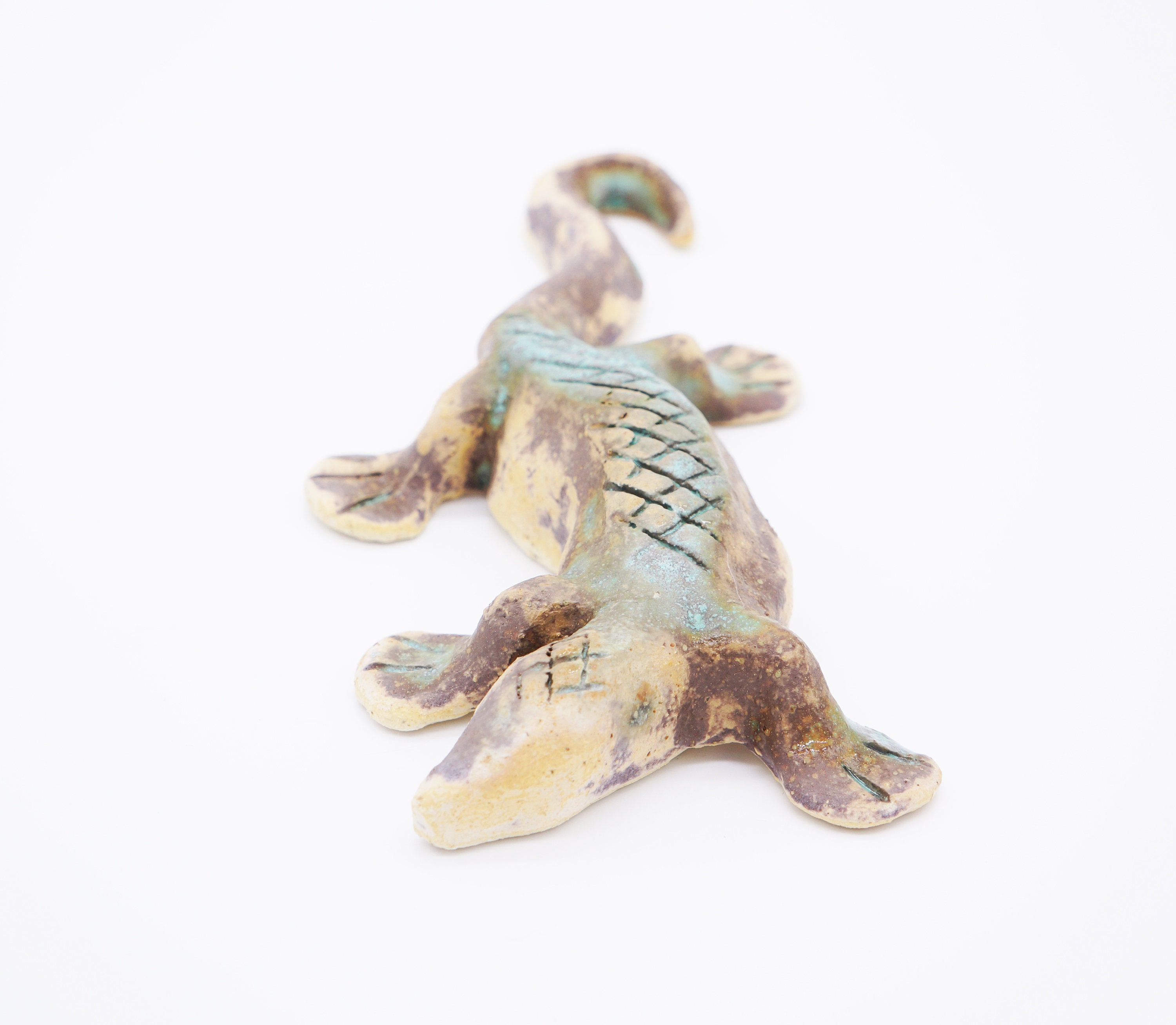 Lizard Figurine Reptile Sculpture Lizard Gift Ceramic lLizard Etsy