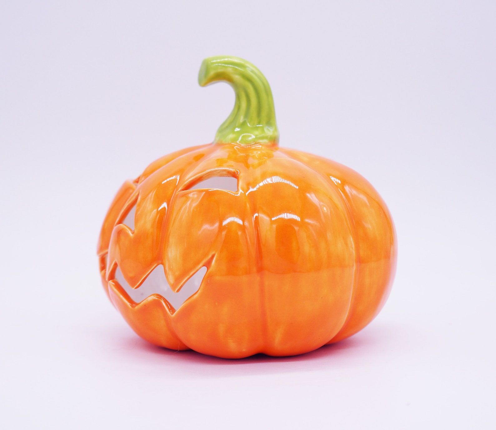 Large outside halloween ceramic pumpkins halloween lawn Etsy