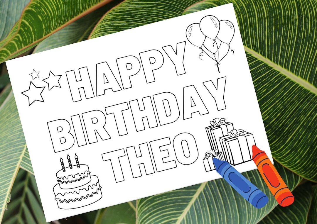 Personalised Kids Party Activity Sheet A4, Birthday Party, Party Bag ...