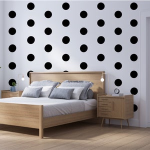 Polka Dot Wall Decals - Peel and Stick - Removable Decal - Modern Wall Stickers, Nursery Decor, Kids Room Wall Art, Scandinavian Home Decor