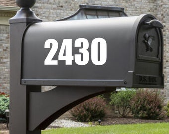 Custom Mailbox Number Vinyl Decal