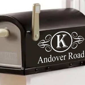 Custom Personalized Monogram Mailbox Vinyl Decal