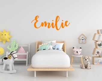 Personalized Name Wall Decal - Custom Wall Sticker, Baby Name Above Crib, Kids Name Sign, Nursery Decor