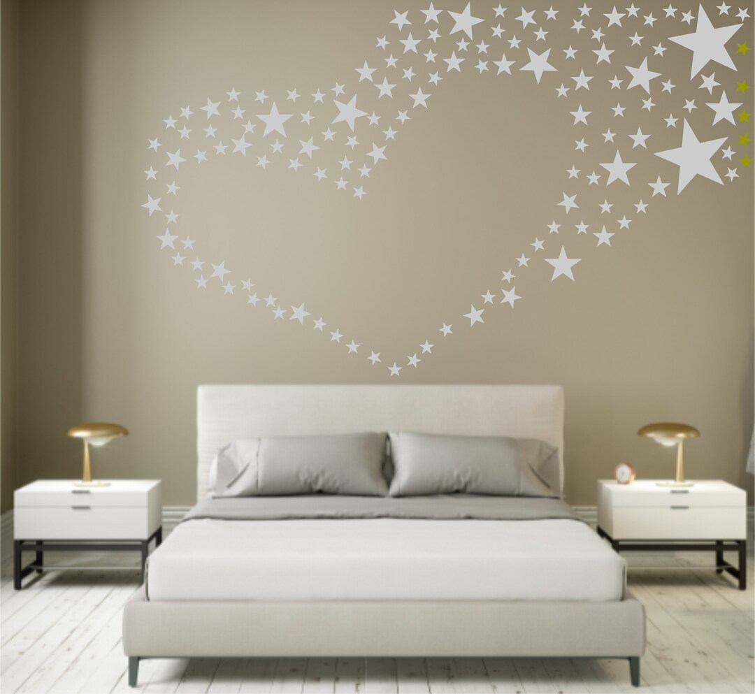 Stars Wall Decal - Removable Wall Decals, Peel and Stick, Kids Room ...