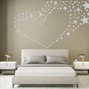Stars Wall Decal - Removable Wall Decals, Peel and Stick, Kids Room Decals, Nursery Decor, Bedroom Wall Decor, Star Decals, Wall Stickers