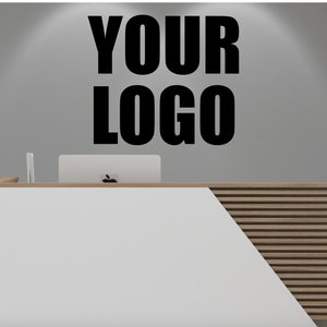Custom Interior Wall Vinyl Decal / Your Business Logo / Interior Business wall Decal