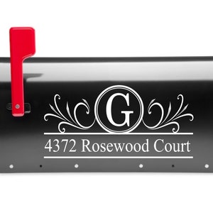 Custom Personalized Monogram Mailbox Vinyl Decal