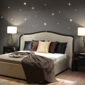 Stars Wall Decal - Removable Wall Decals, Peel and Stick, Kids Room Decals, Nursery Decor, Bedroom Wall Decor, Star Decals, Wall Stickers