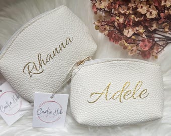 Personalised Coin Purse – Custom Name Leather-Look Mini Wallet