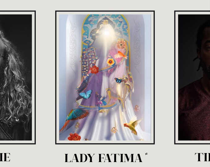 Lady Fatima سلام الله عليها — The Shining One - Unframed Artwork (A3, A4 & A5)