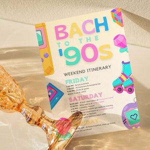 90s Bachelorette Party Invitation, Bach to the 90s Bachelorette Itinerary 90s Bachelorette Theme, 90s Theme Hen Party 90s Bride, BRITNEY