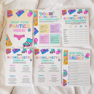 90s Bachelorette Game Bundle, Funny Printable Games for Retro Party, Nostalgic Bach to the 90s, 80s or Y2K 2000s Millennium Theme, BRITNEY