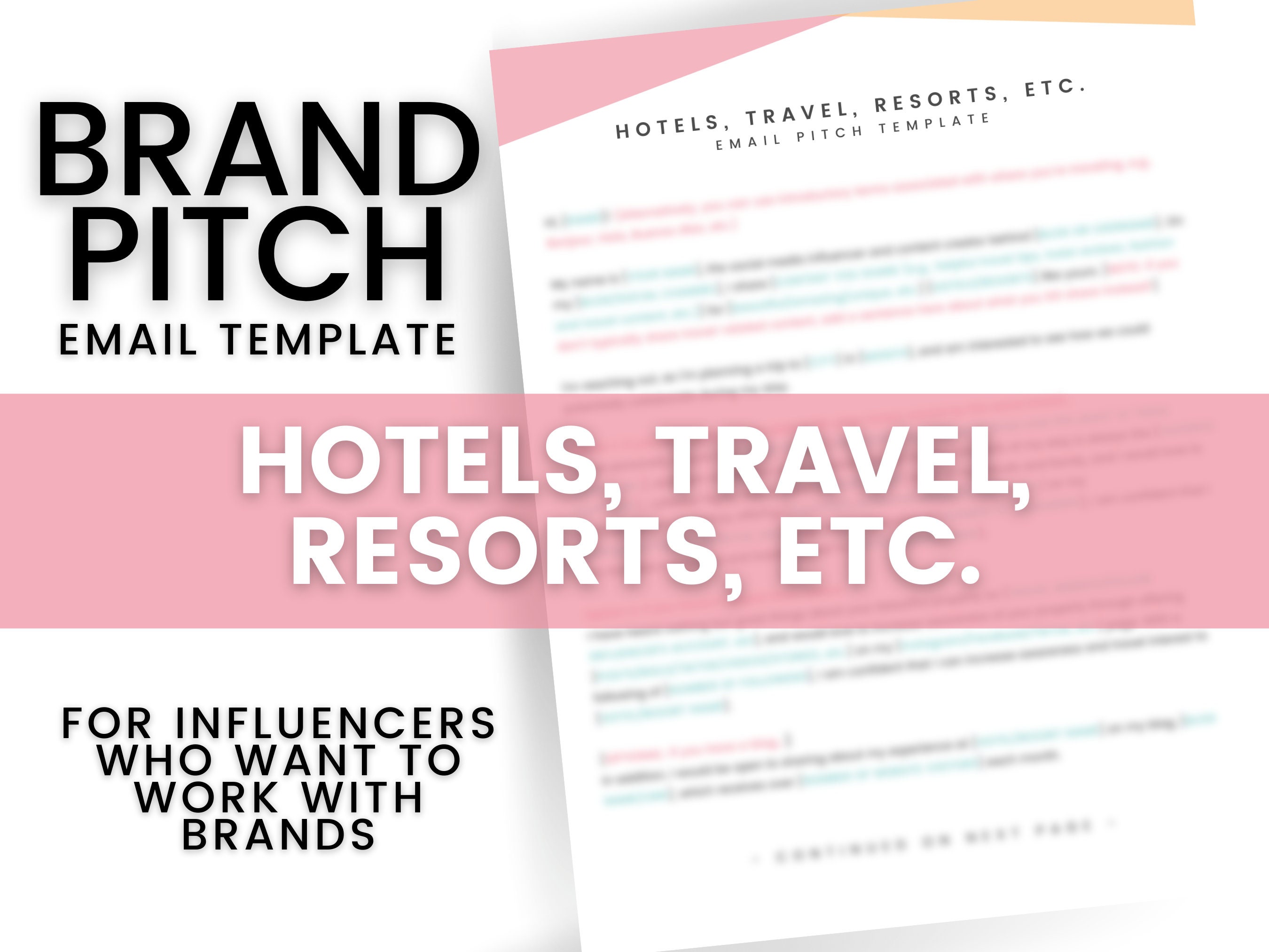 Travel Hotel Brand Pitch Email Template for Influencers Etsy Travel Hotel Brand Pitch Email Template for Influencers Etsy