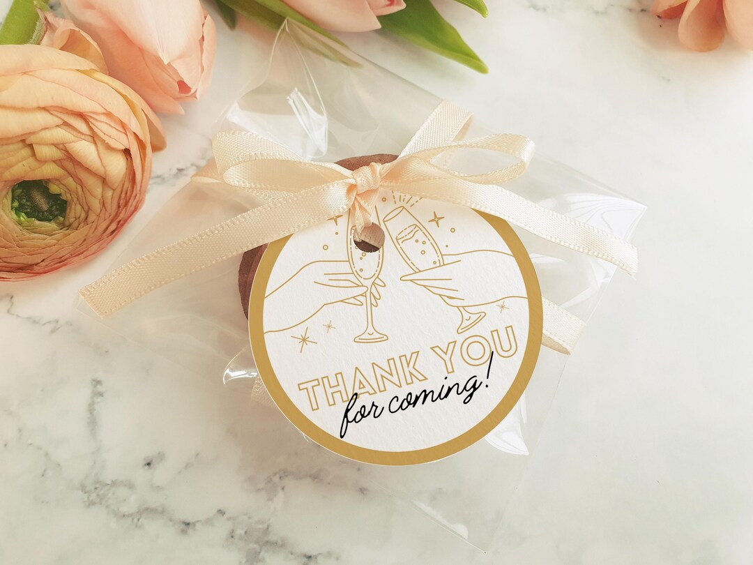 Thank You for Coming Round Tag or Circle Sticker Template