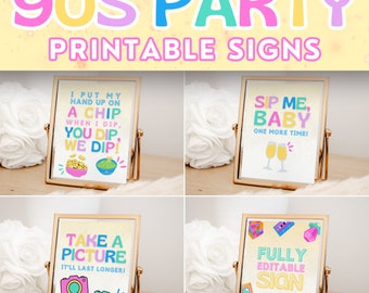 90s Theme Party Decor, Back to the 90s Party Decorations 90s Party Signs, Retro 90s Bachelorette 90s Birthday Party 90s Posters, BRITNEY