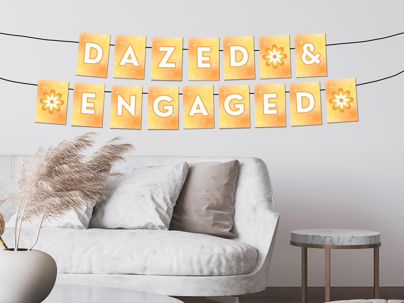 Dazed and Engaged Bridal Shower Bundle of Editable Templates for Retro ...