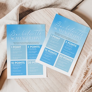 Dirty Scavenger Hunt Game for The Bride is on Cloud Nine Bachelorette Party or Dreamy Hen Party, Adult Game for Minimalist Cloud 9 Bach KATE