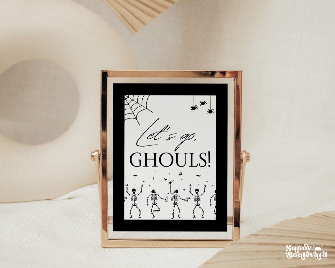Halloween Bachelorette Party Sign Decorations for Spooky Bride or Die