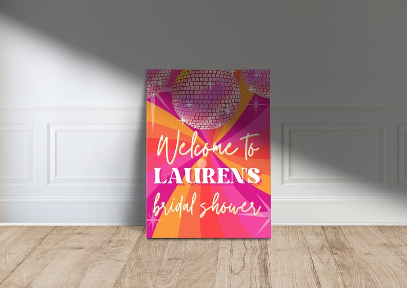 disco decor bridal shower