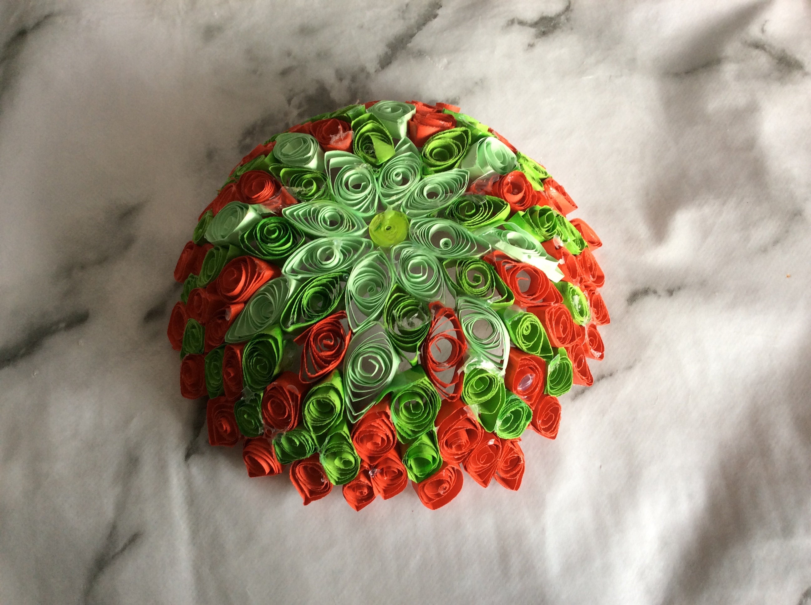 Christmas quilled paper decorative bowl for potpourri Etsy
