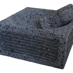 Original Mexican Molcajete Mortar and Pestle Sets are ready for shipping!

Bring an authentic flavor to your table. Perfect for salsas, guacamole, meats, barbecues, seafood, appetizer, etc. Black/dark grey lava rock (Each molcajete will vary slightly in size and color), safely shipped to your home. Each bowl is handmade by talented artisans from Mexico using traditional, original techniques. 100% volcanic stone mortar and pestle set