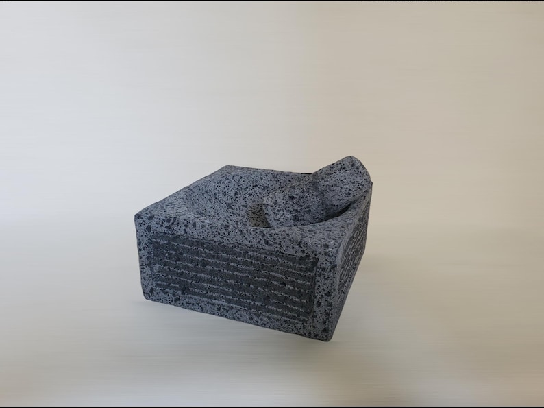Original Mexican Molcajete Mortar and Pestle Sets are ready for shipping!

Bring an authentic flavor to your table. Perfect for salsas, guacamole, meats, barbecues, seafood, appetizer, etc. Black/dark grey lava rock (Each molcajete will vary slightly in size and color), safely shipped to your home. Each bowl is handmade by talented artisans from Mexico using traditional, original techniques. 100% volcanic stone mortar and pestle set