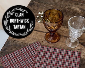 Clan Borthwick Scottish Tartan • A4 JPG Digital Print • Antique Ephemera • Instant Digital Download • Commercial Use • Print On Demand