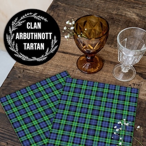 Clan Arbuthnott Scottish Tartan • A4 JPG Digital Print • Antique Ephemera • Instant Digital Download • Commercial Use • Print On Demand Ok