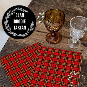 Clan Brodie Scottish Tartan • A4 JPG Digital Print • Antique Ephemera • Instant Digital Download • Commercial Use • Print On Demand