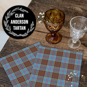 Clan Anderson Scottish Tartan • A4 JPG Digital Print • Antique Ephemera • Instant Digital Download • Commercial Use • Print On Demand Ok