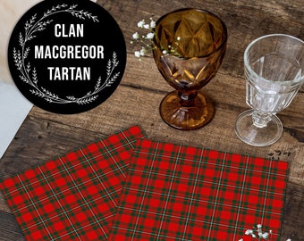 Scottish Clan MacGregor Tartan • A4 JPG Digital Print • Antique Ephemera • Instant Digital Download • Commercial Use • Print On Demand