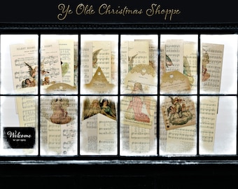 Victorian Christmas Music Images 20 Sheets Instant Digital Download Plus FREE Gift