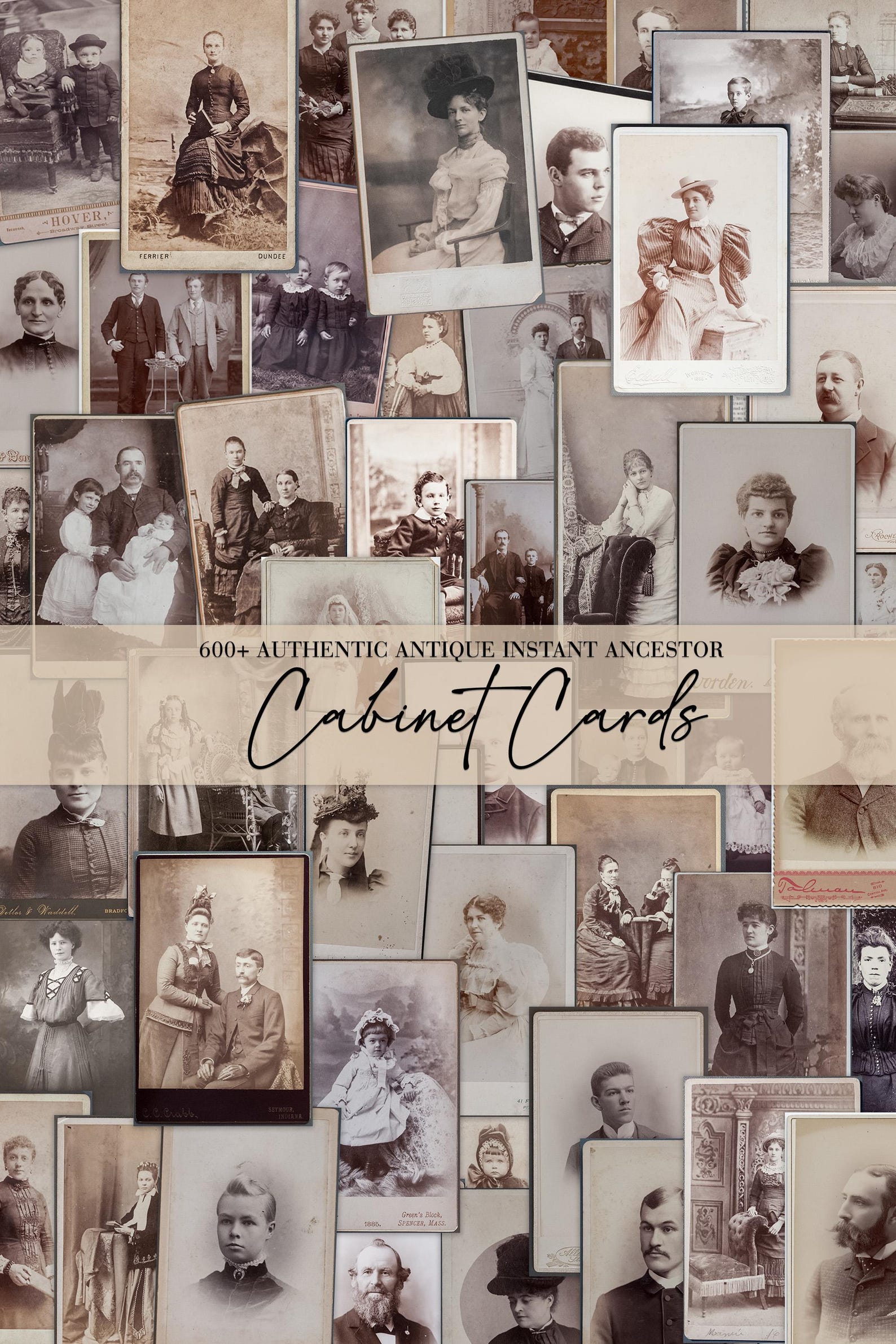 600+ Authentic Antique Cabinet Cards | Instant Ancestor Photos ...
