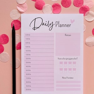 Daily Planner Tagesplaner Daily Plan Schreibblock Notizzettel Block Bild 1