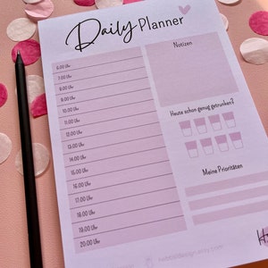 Daily Planner Tagesplaner Daily Plan Schreibblock Notizzettel Block Bild 2