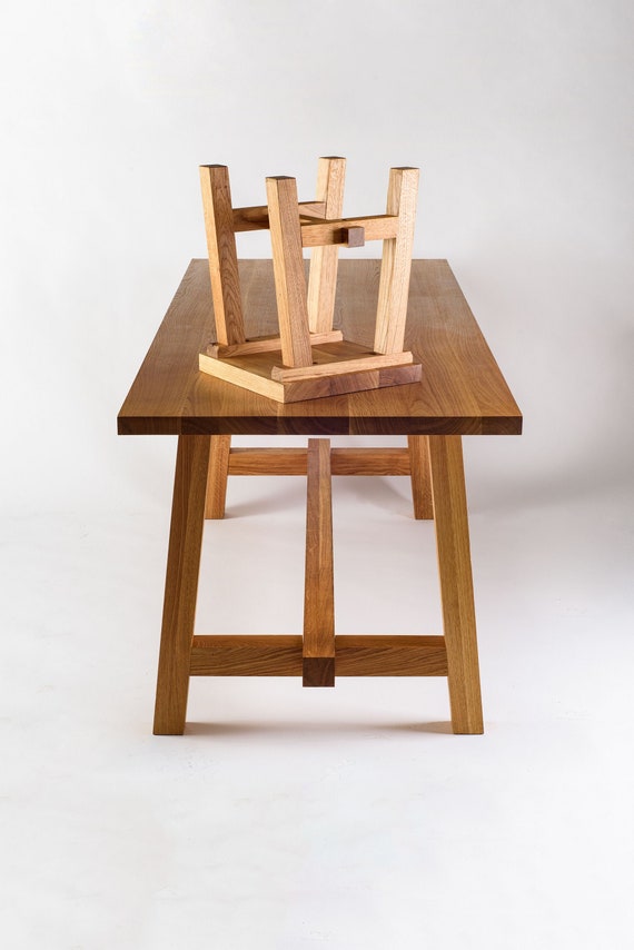 Solid Wood Stool Etsy
