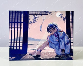 GENSHIN IMPACT Young Scaramouche - Anime & Manga Art Illustration Postcard Mini Print